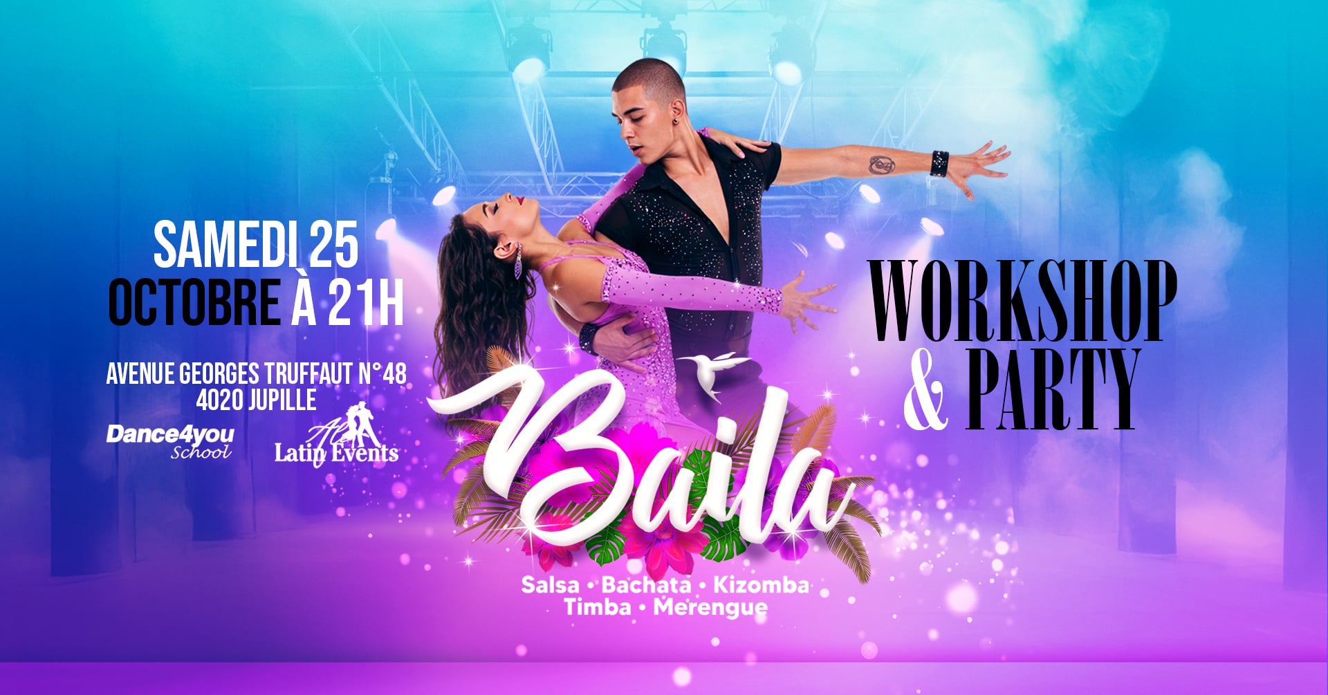 Baila CE SAMEDI 25 OCTOBRE Dance4youSchool