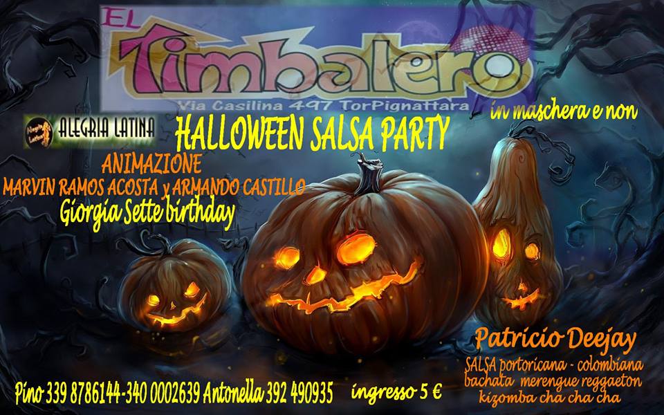 Giovedi 31 HALLOWEEN PARTY AL EL TIMBALERO