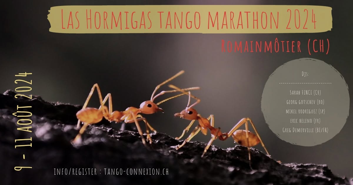 Hormigas 2024: save the date ! Ouverture des inscriptions Registrations opening
