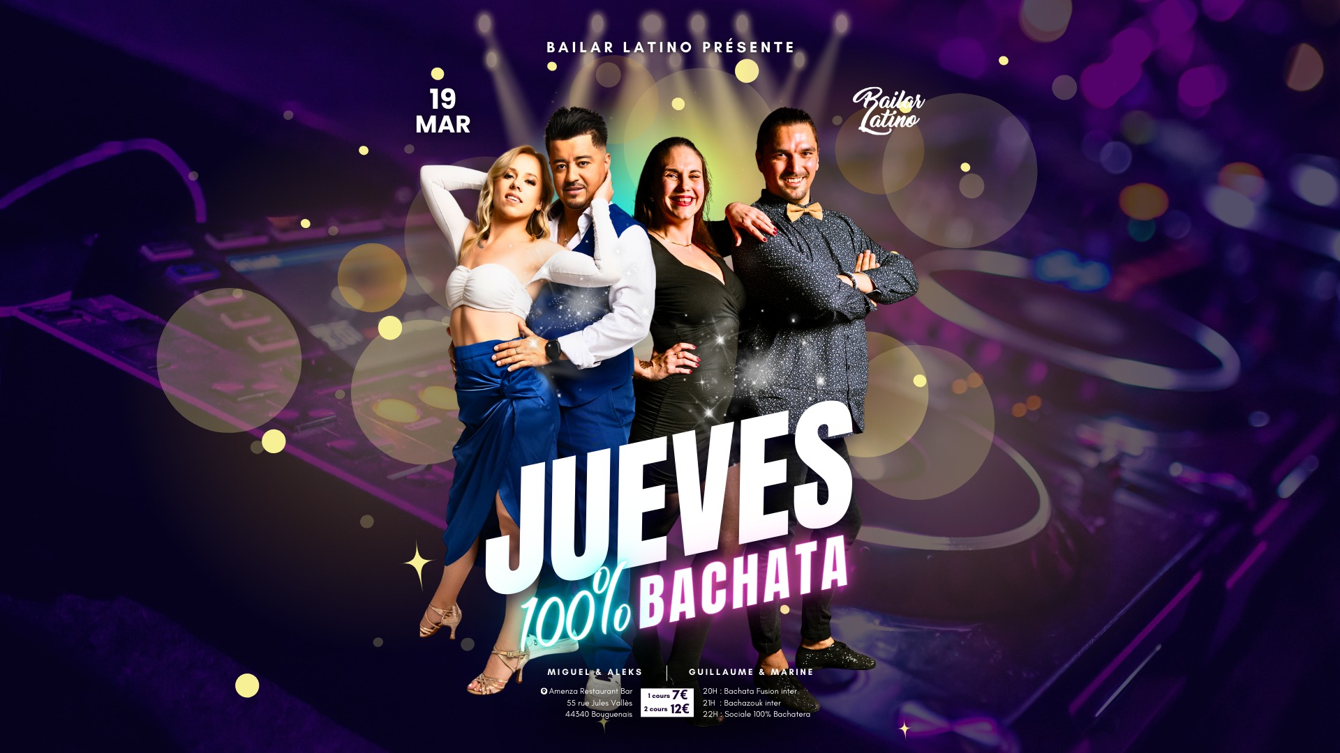 💜 JUEVES 100% BACHATA 💜 #05 by Bailar Latino & Amenza