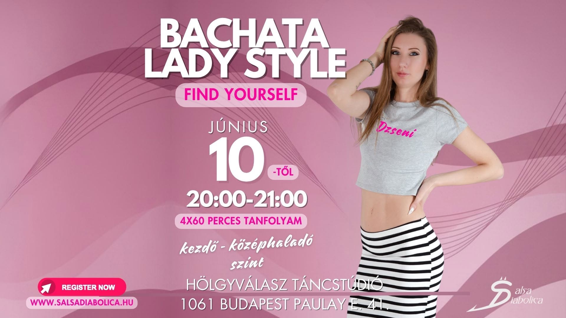 Bachata Lady Style 4 alkalmas tanfolyam (kezdő középhaladó szint)