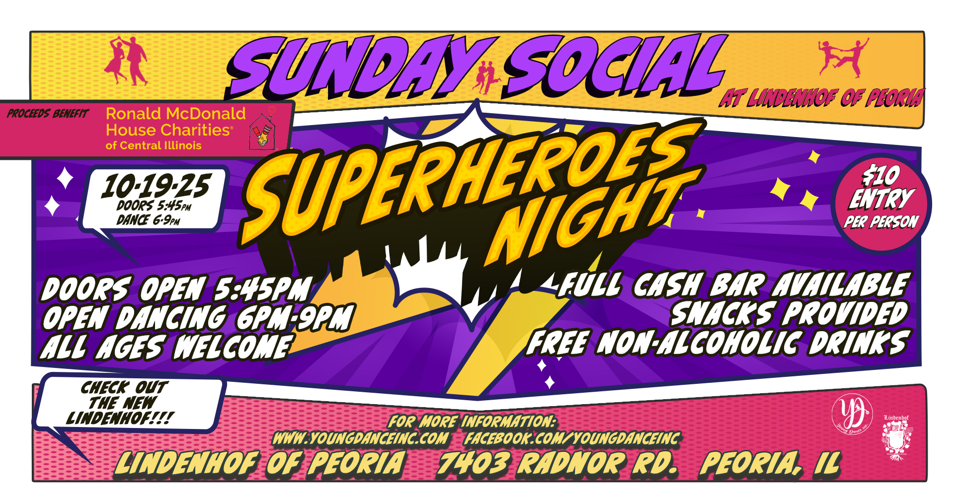 NEW LOCATION Sunday Social Dance for Ronald McDonald House