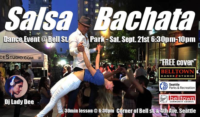 Salsa Bachata Dance at Bell Street Park - Dj Lady Dee Free cover