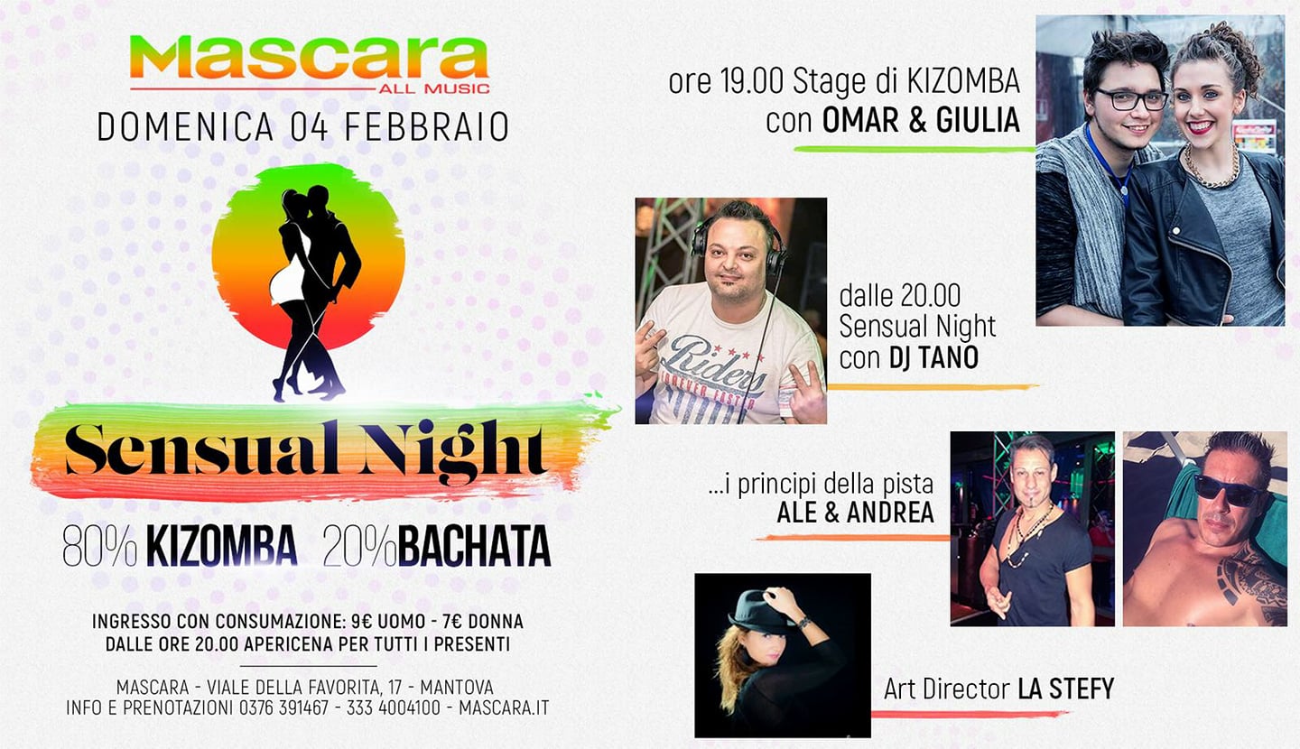 Sensual Night - Mascara 04 Febbraio 2018
