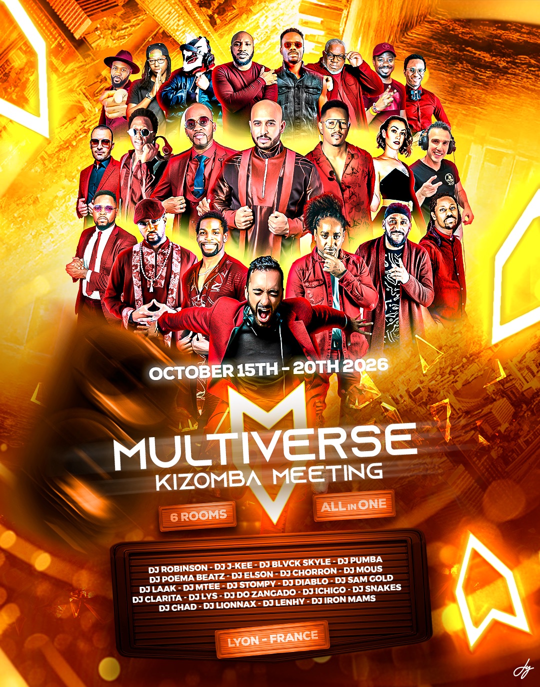 Multiverse Kizomba Meeting (6 Rooms) - Lyon - All in One - 1st Edition