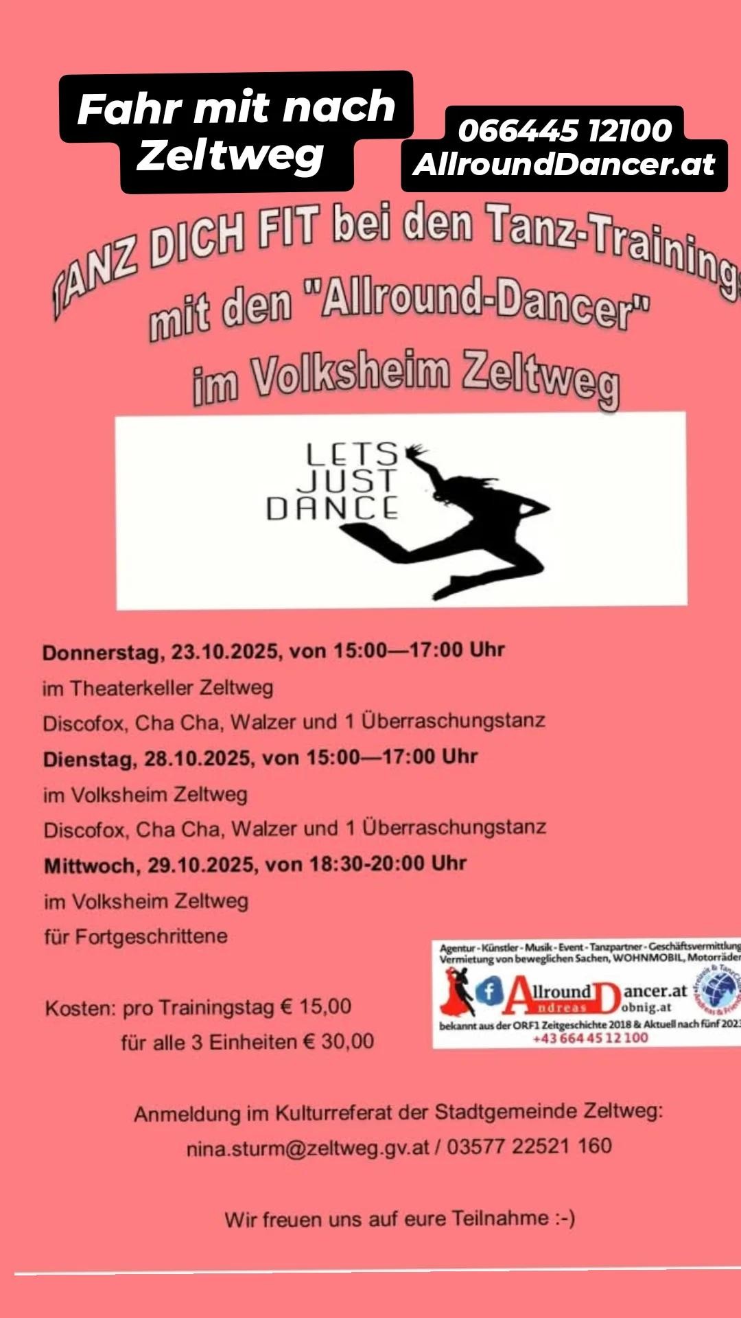 Tanztaining fuer Alle Discofox Walzer und andere Orte