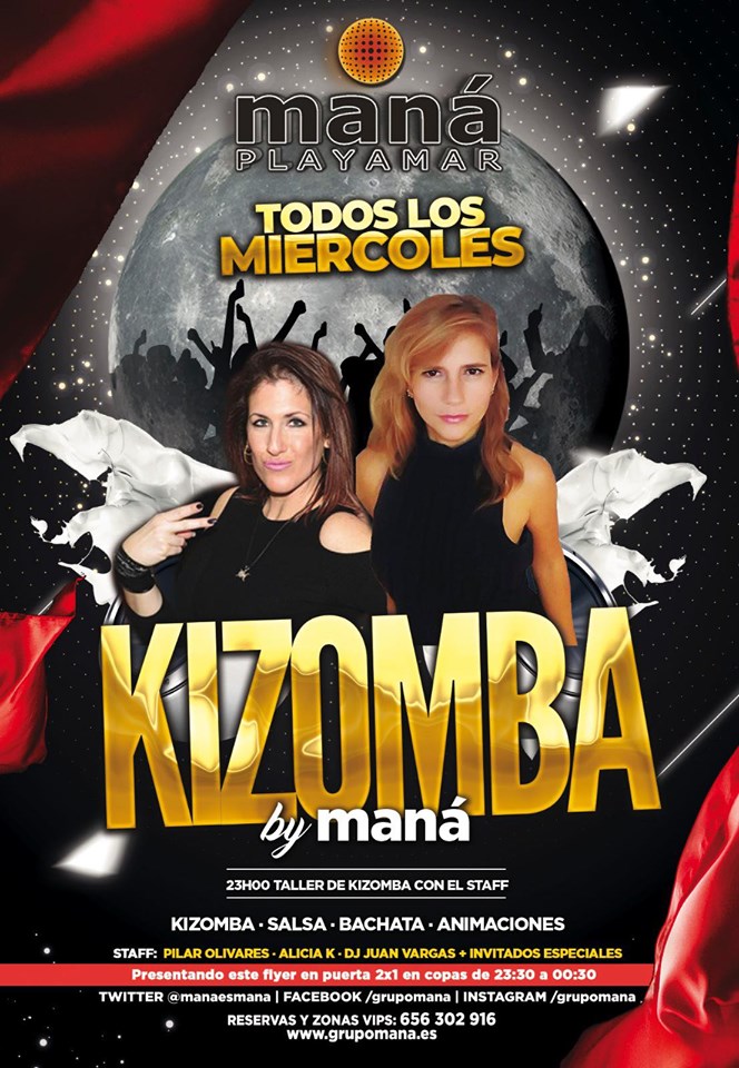 Kizomba by Maná, miércoles 10 julio