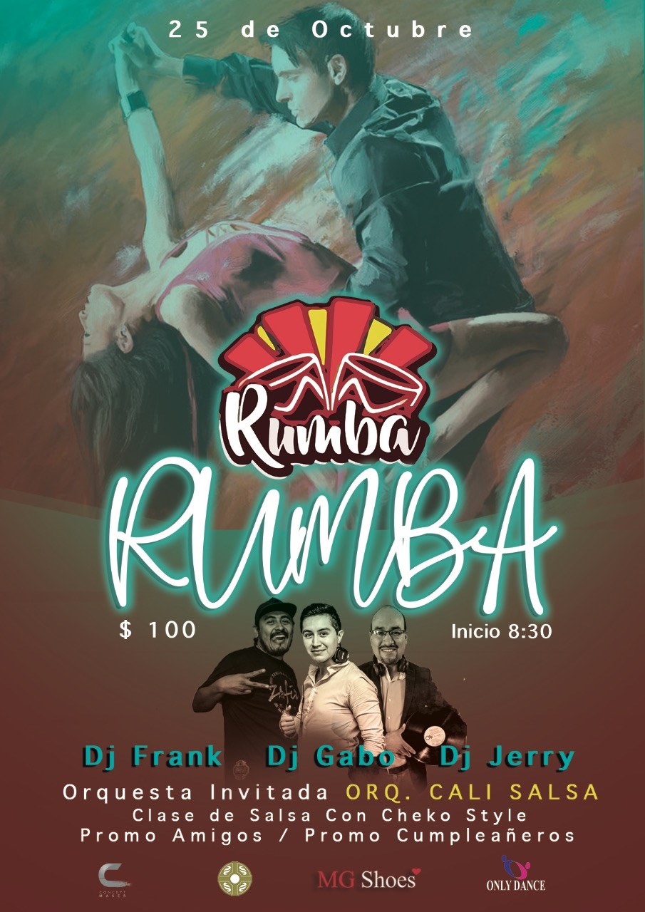 Rumba Salsa Social - Viernes 25 Octubre - 8:30 pm