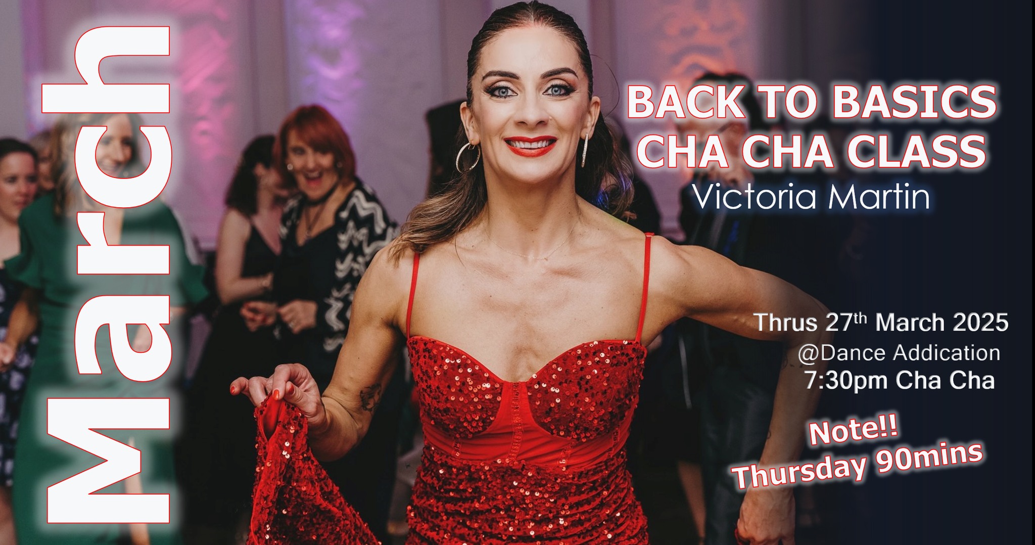 BACK TO BASICS CHA CHA CLASS (Thurs 27th March)