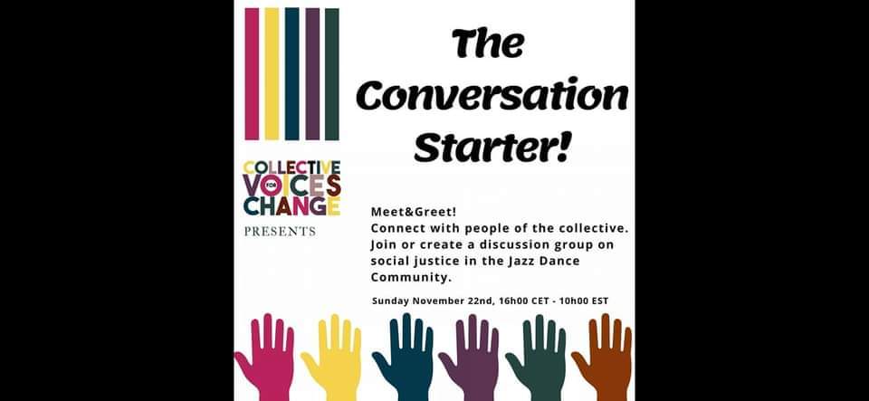 The Conversation Starter, Nov 22nd 16.00-17.30 (CET) FREE