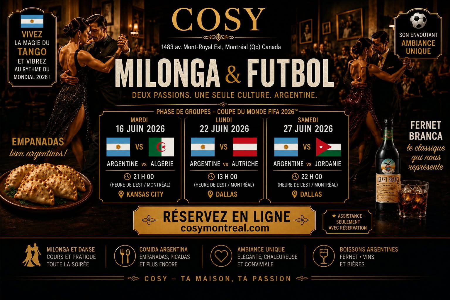 ⚽ MILONGAS SPÉCIALES DU MONDIAL 2026 FOOTBALL & TANGO