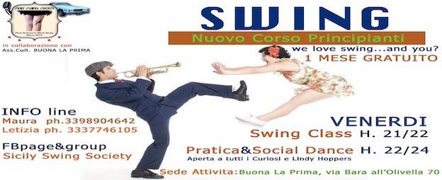SWING *Nuovo Corso Principianti*-->VENERDI@Buona La Prima-->1 MESE GRATUITO