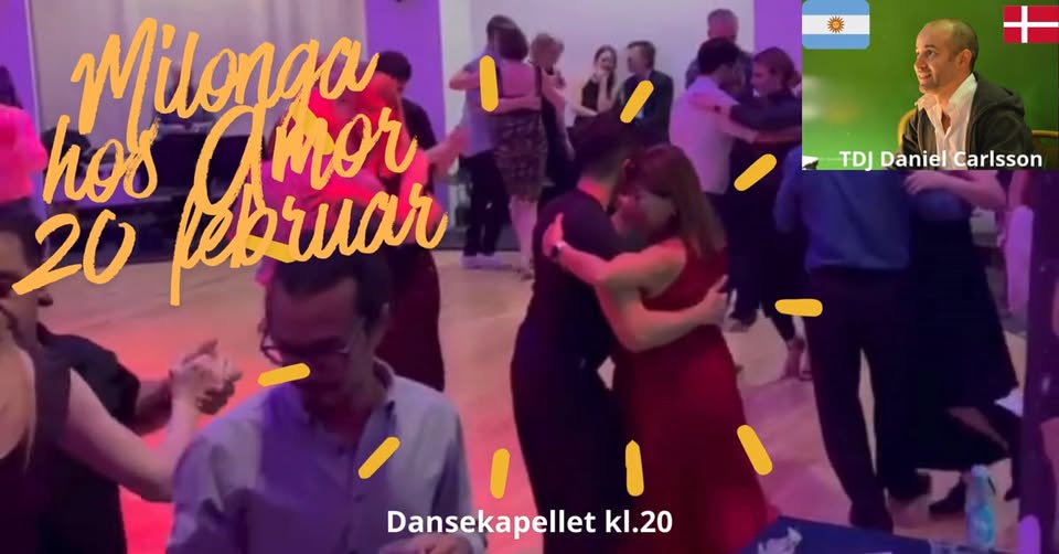 Milonga med Daniel Carlsson som aften TDJ