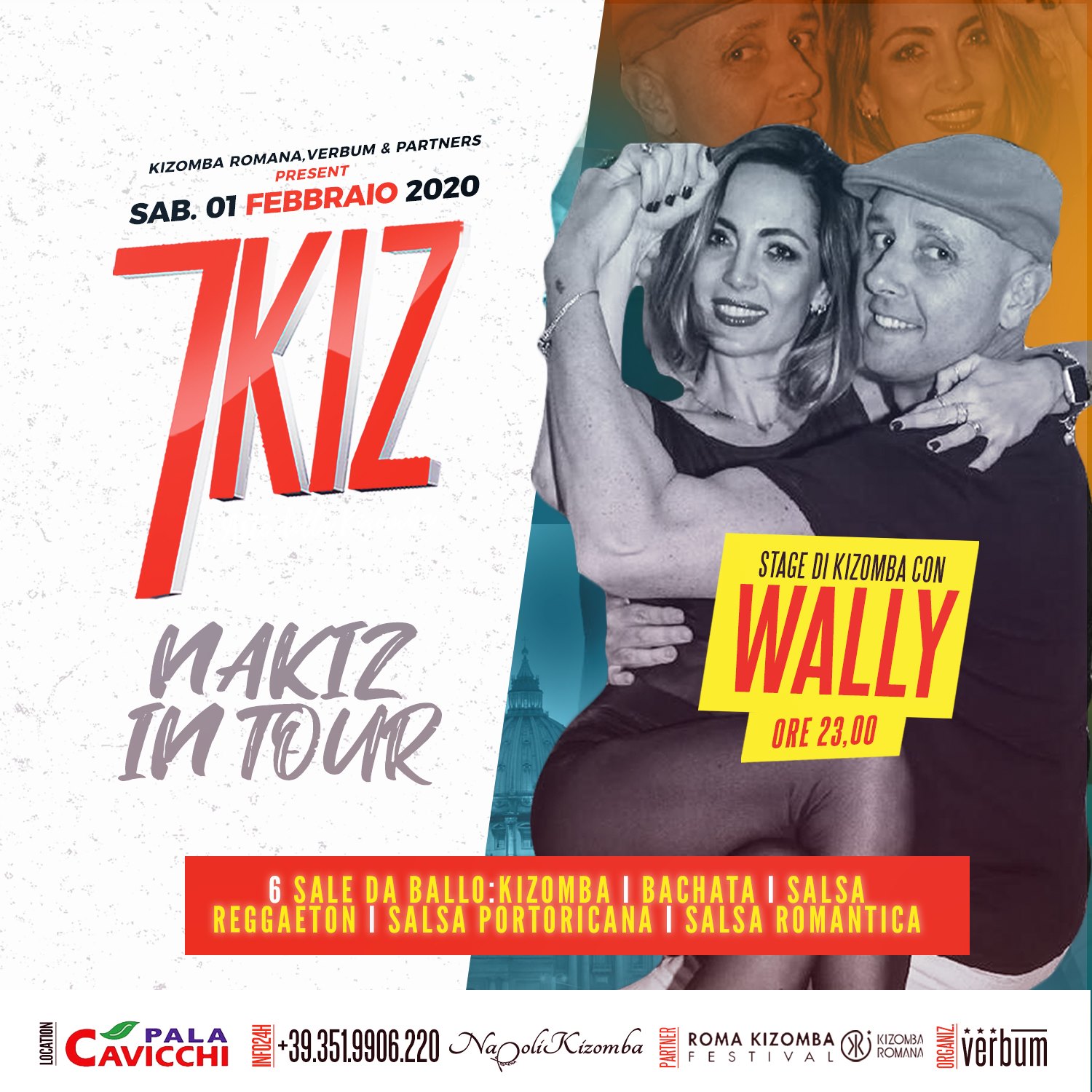 7KIZ - L'Arte della Kizomba Sab. 01 Febbraio 2020