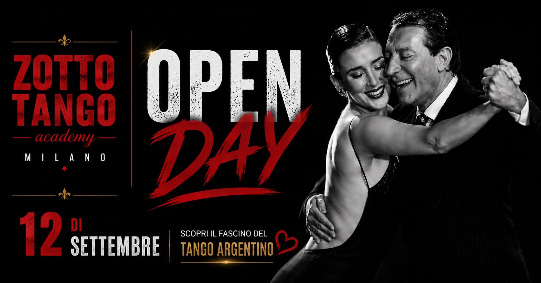 ❤️ OPEN DAY Zotto Tango Academy Milano Innamorati del Tango Argentino • Lezioni Gratuite