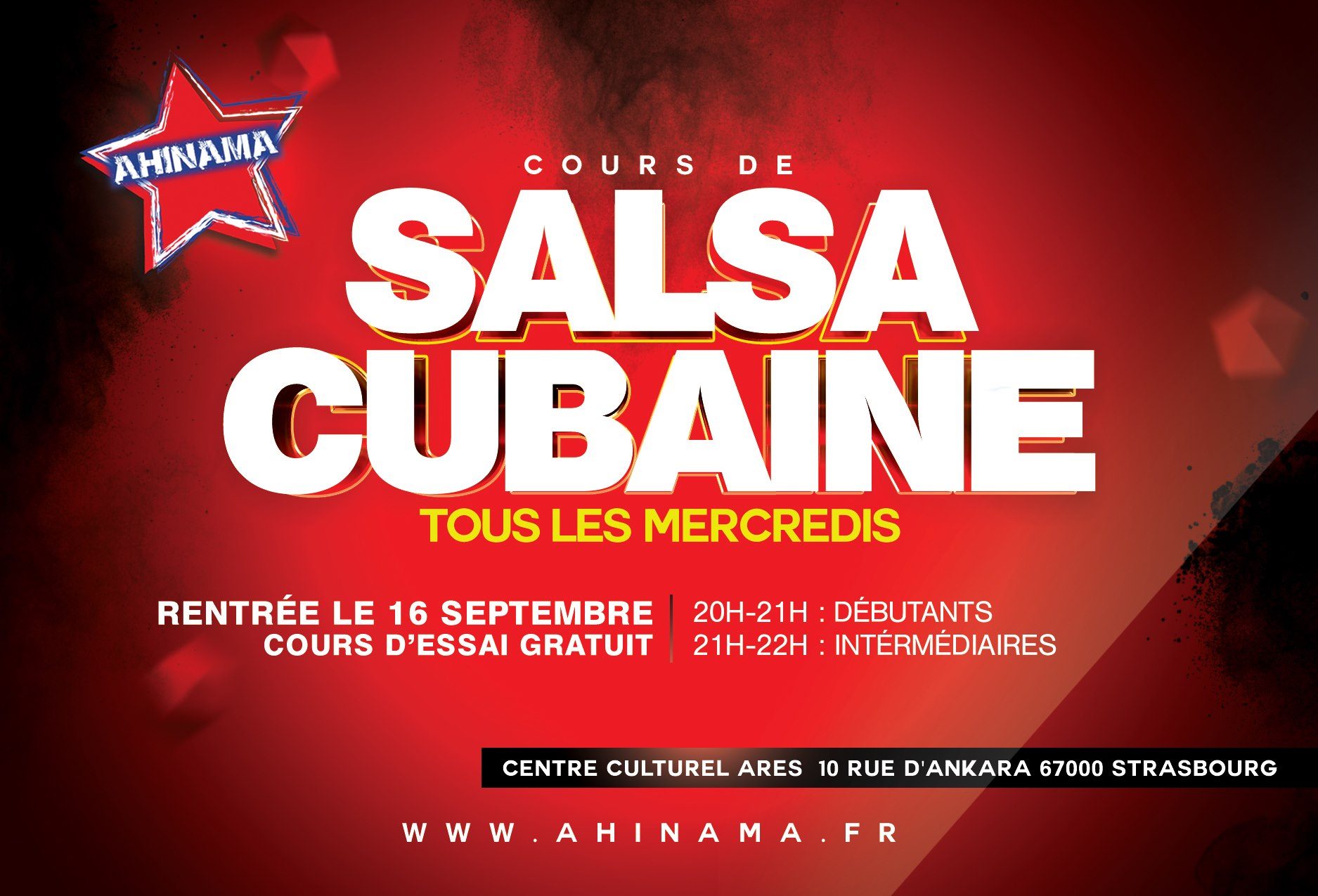 Salsa Cubaine - Rentrée Ahinama Strasbourg 2020-2021
