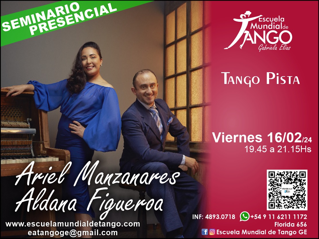 Seminario Aldana Figueroa & Ariel Manzanares el Vie 16 02 19:45 hs en Florida 656 Escuela Mundial