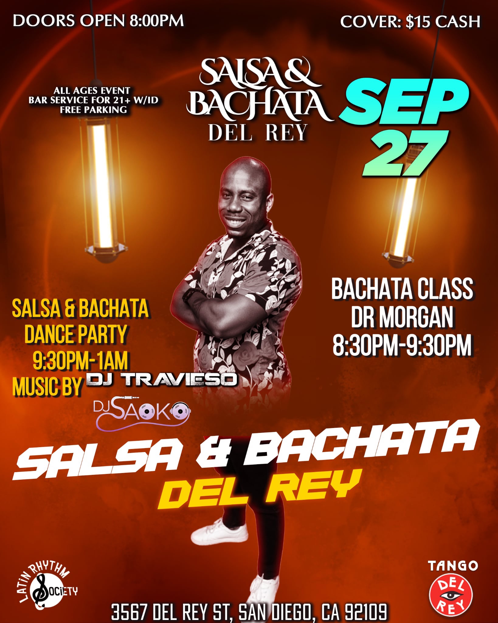 Salsa & Bachata Del Rey Saturday Sep 27
