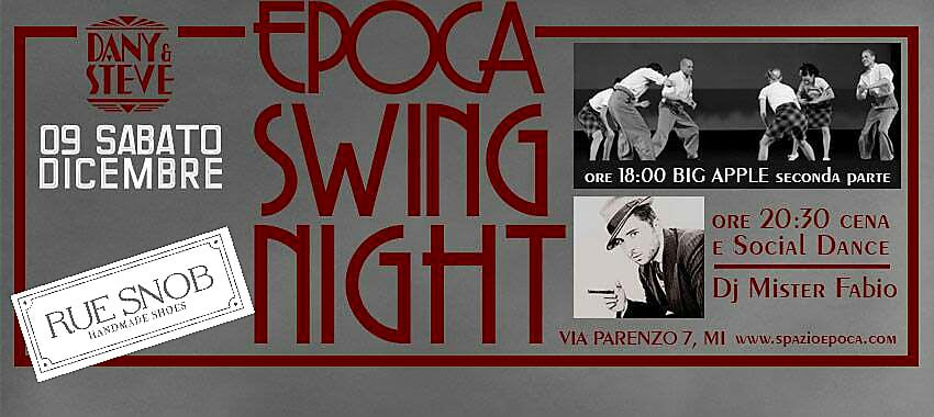 EPOCA SWING NIGHT + BIG APPLE ROUTINE