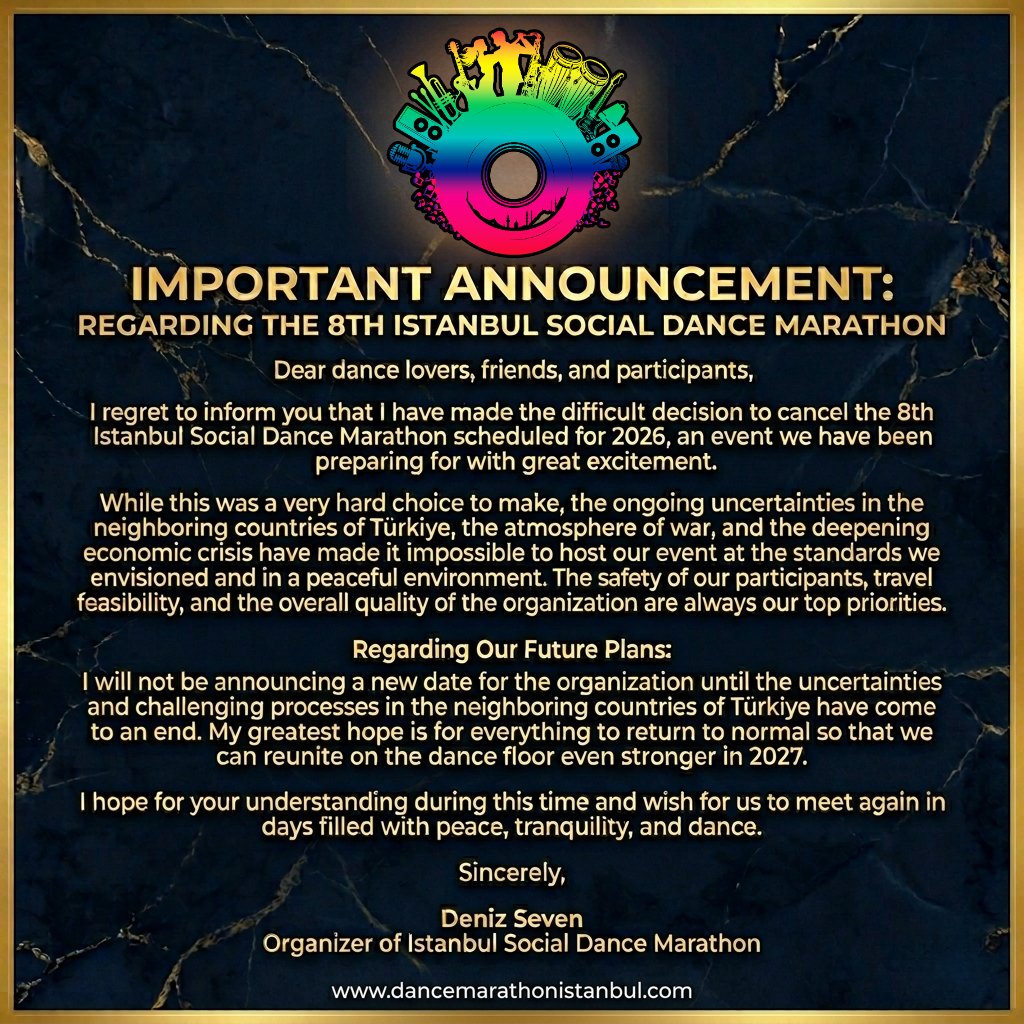 POSTPONED 8th Istanbul Social Dance Marathon TURKIYE