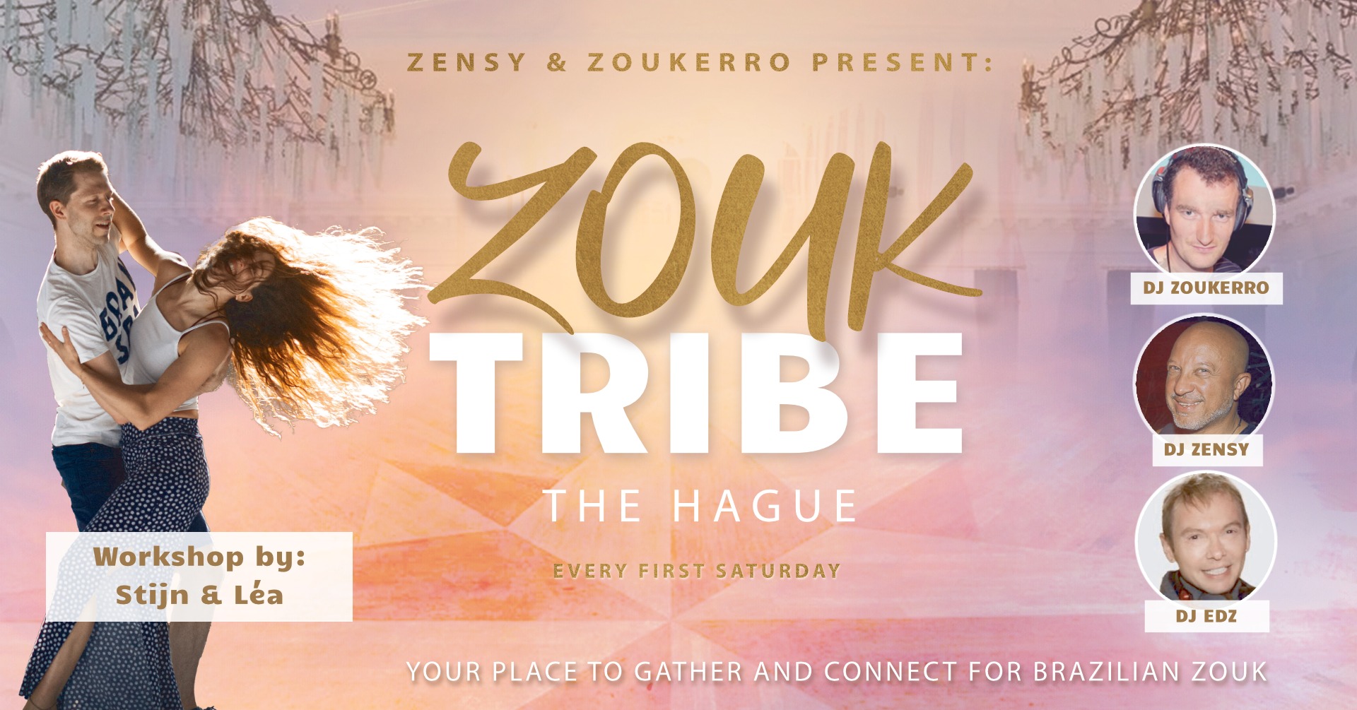Zouk Tribe Night 2 Maart Workshop Stijn & Léa @ Stadspaleis Den Haag