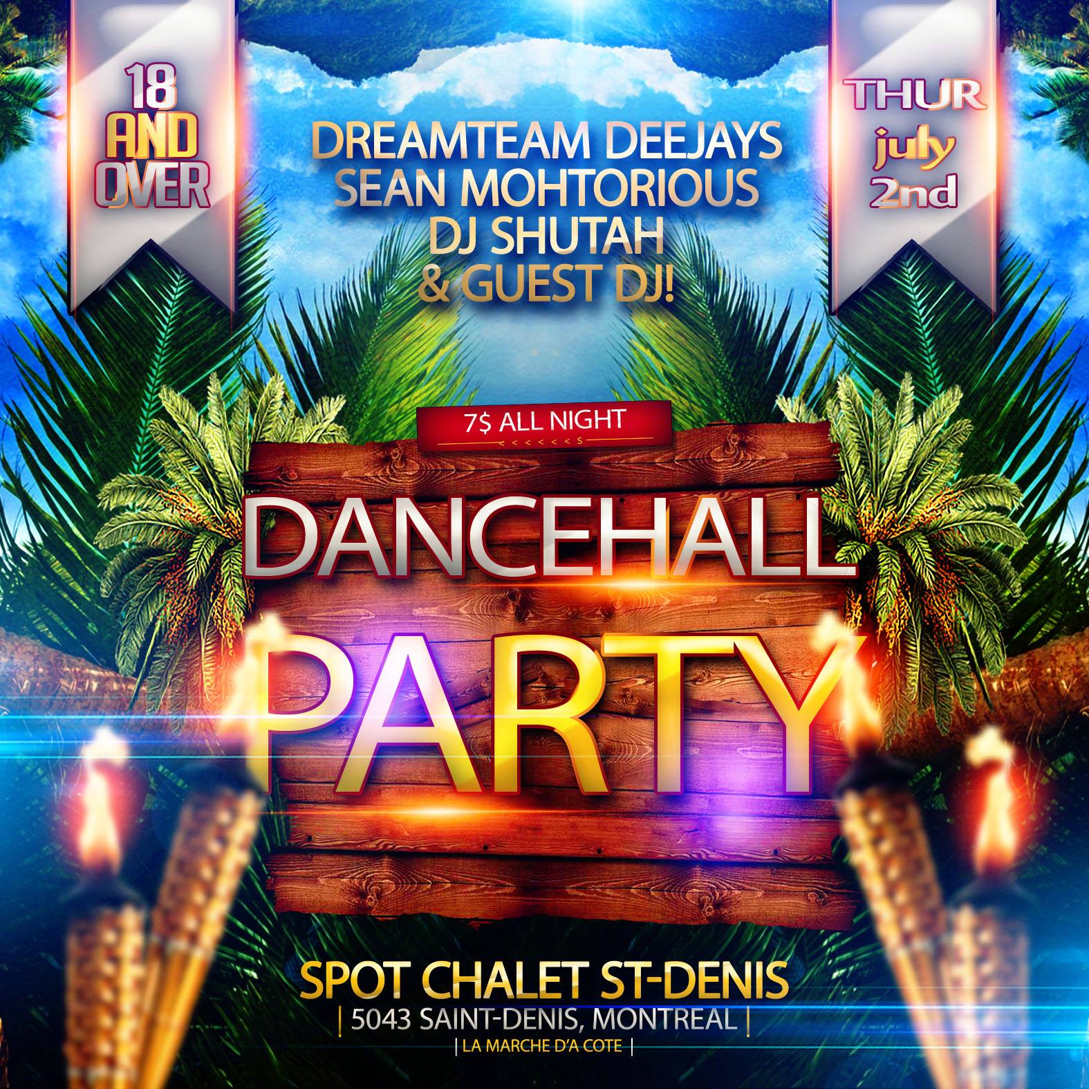 DANCEHALL NIGHT ◘ CHALET ST-DENIS