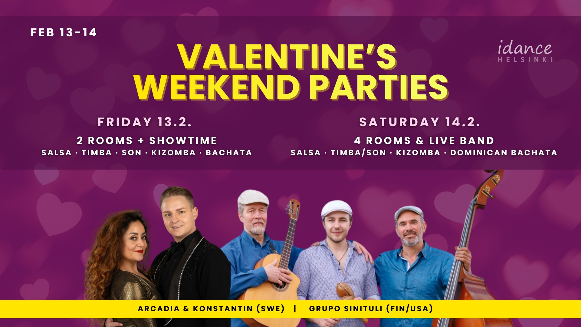 💕 Valentine's Weekend Parties 💕