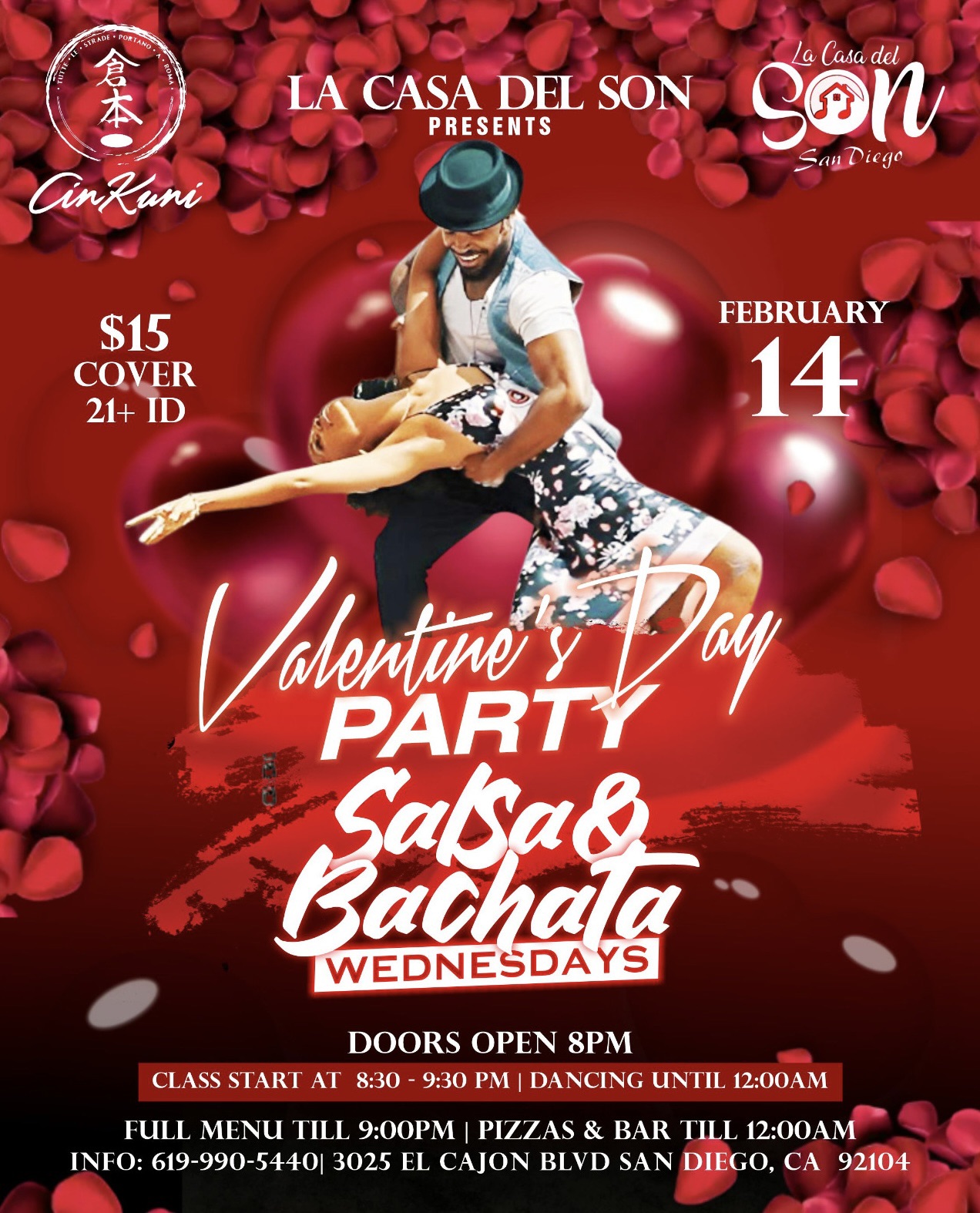 Valentine’s Day Party Salsa & Bachata