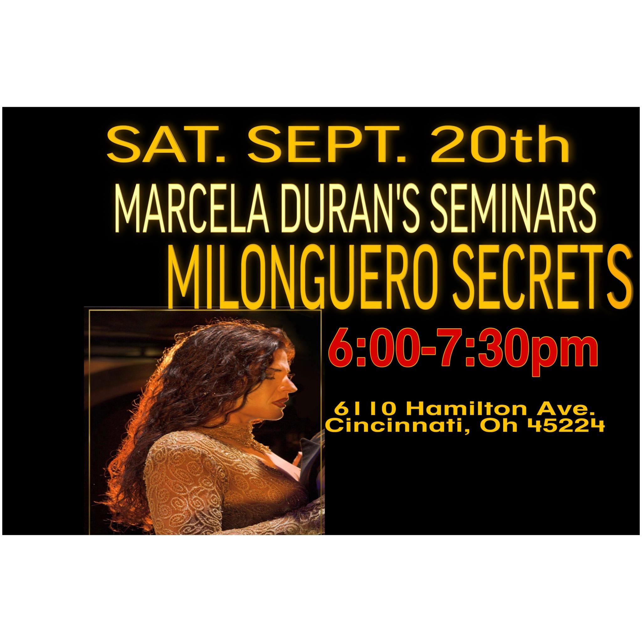 MARCELA DURAN'S MILONGUERO SECRETS SEMINAR‼️
