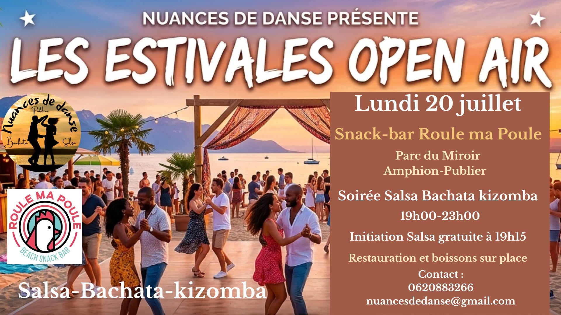Soirée Salsa Bachata kizomba et initiation Salsa