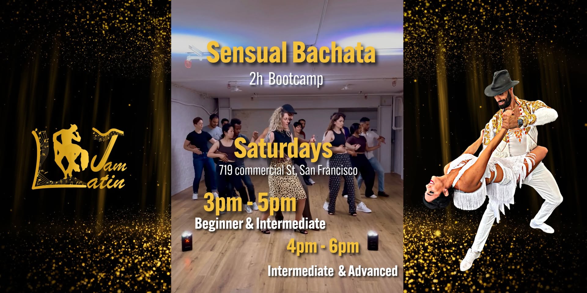 Sensual Bachata Class in SF ( Beginner , Intermediate , Advanced) 2h