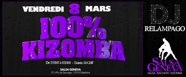 Soirée 100% Kizomba DJ Relampago