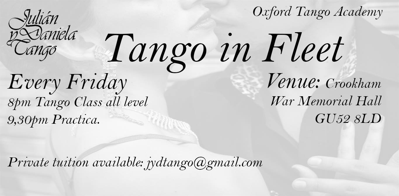 Julian and Daniela Tango lessons in Fleet.