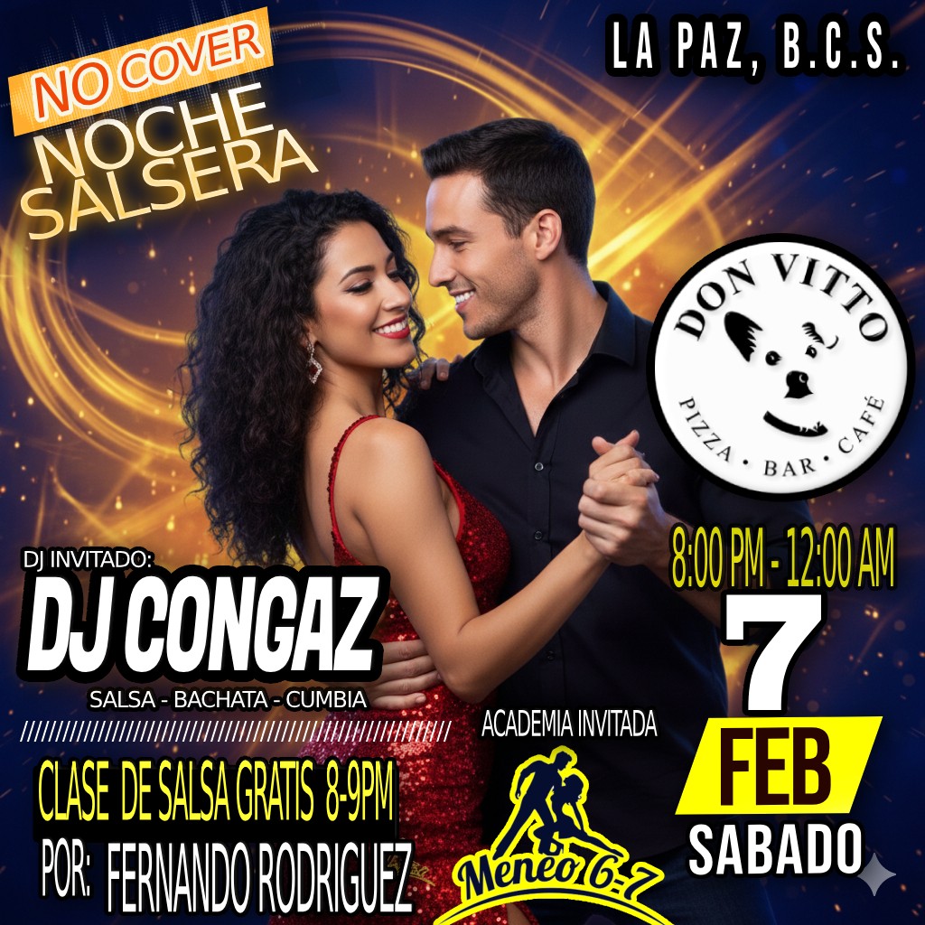 🔥 NO COVER NOCHE SALSERA -LA PAZ BCS-🔥