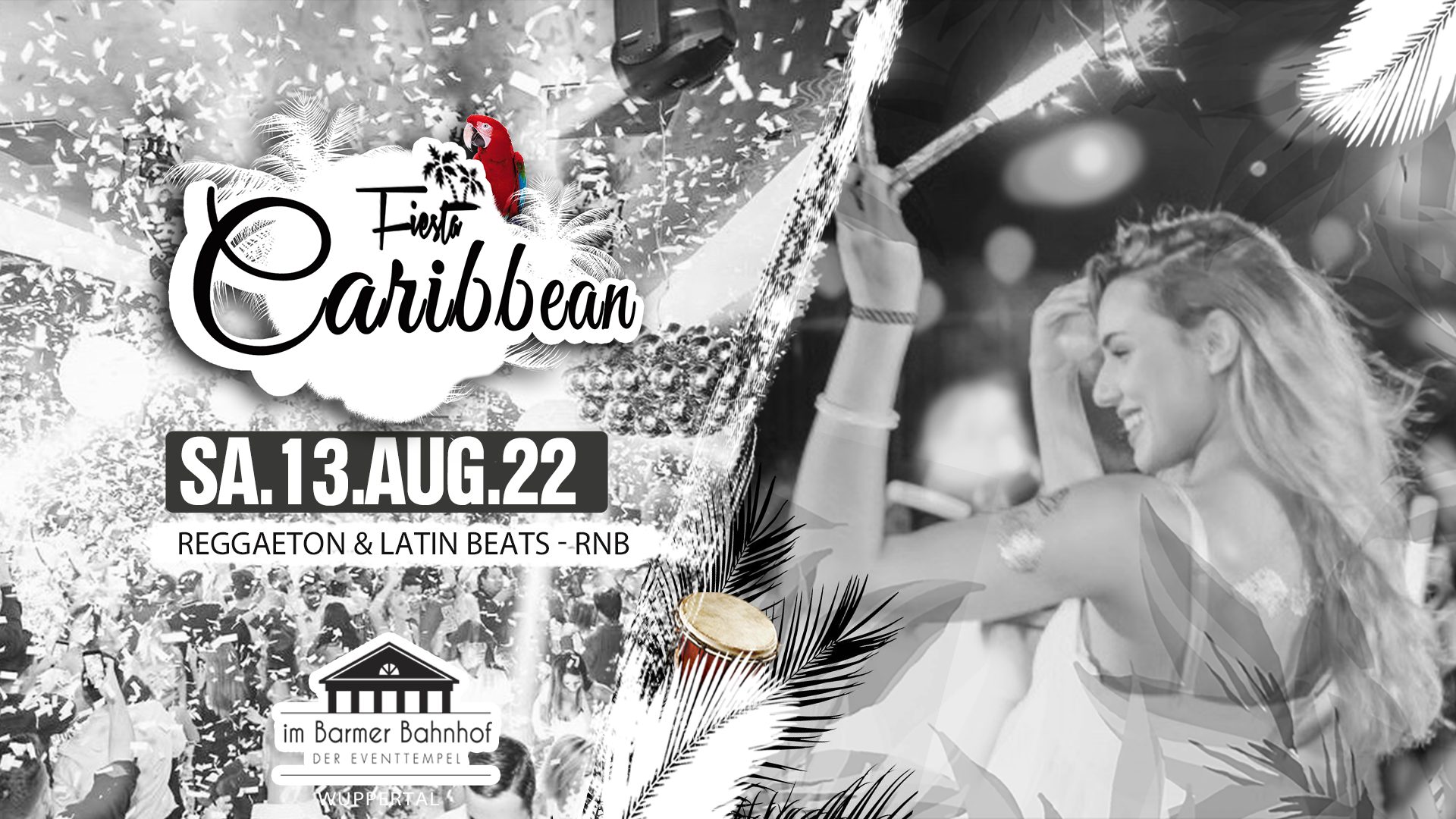 Caribbean Fiesta • Sa.13.08 • White Party• David Bday • Wuppertal