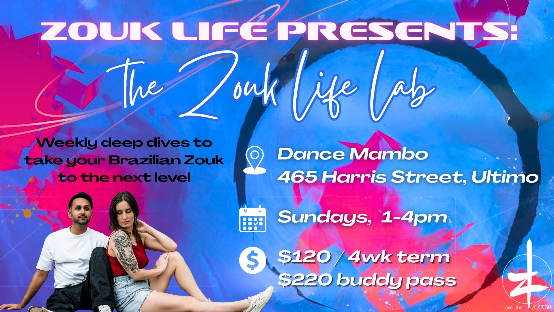๐ฅ ZOUK LIFE LAB: BRAZILIAN ZOUK CLASSES