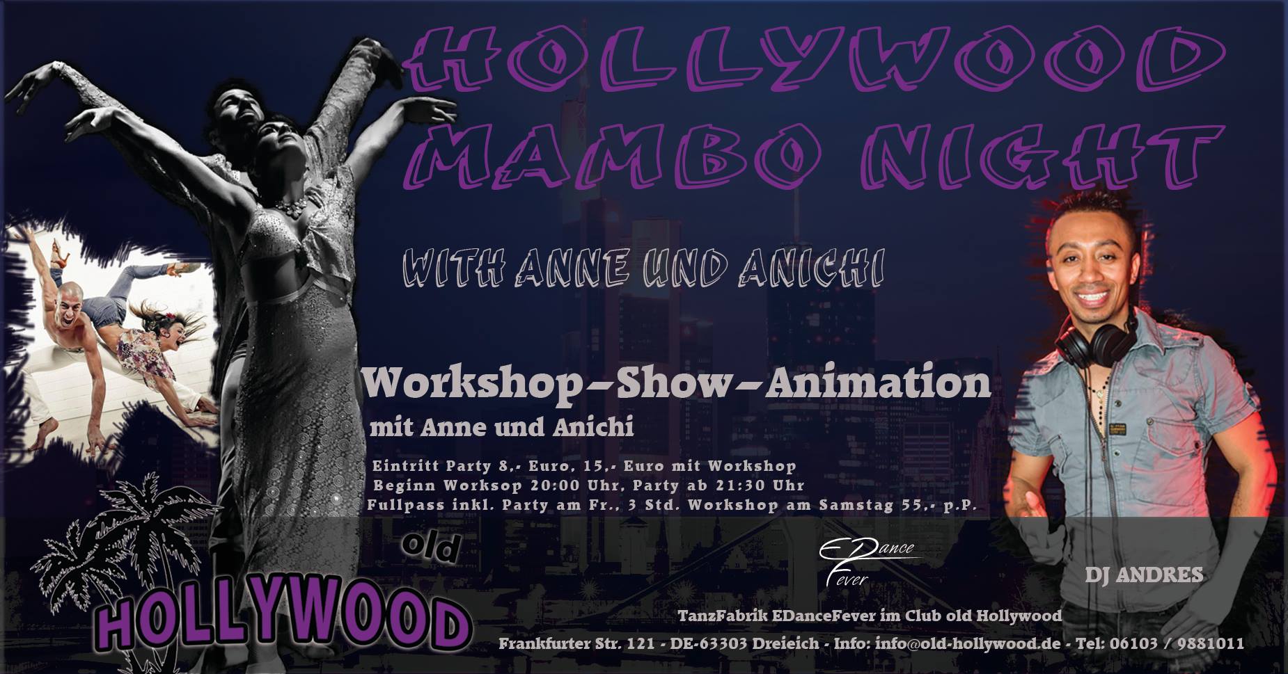 Hollywood Mambo-Salsa Night mit Anne und Anichi und DJ Andres