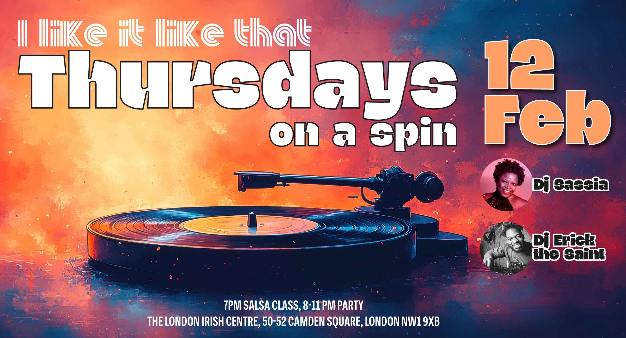 Thursdays on a spin with Dj Sassia and Erick