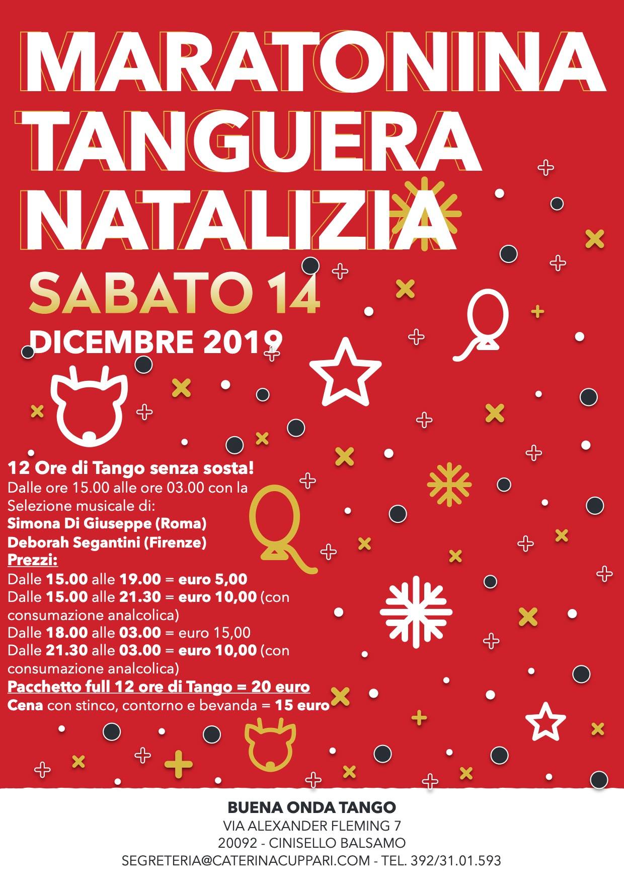 3a Edizione della Maratonina Tanguera Natalizia di Buena Onda!