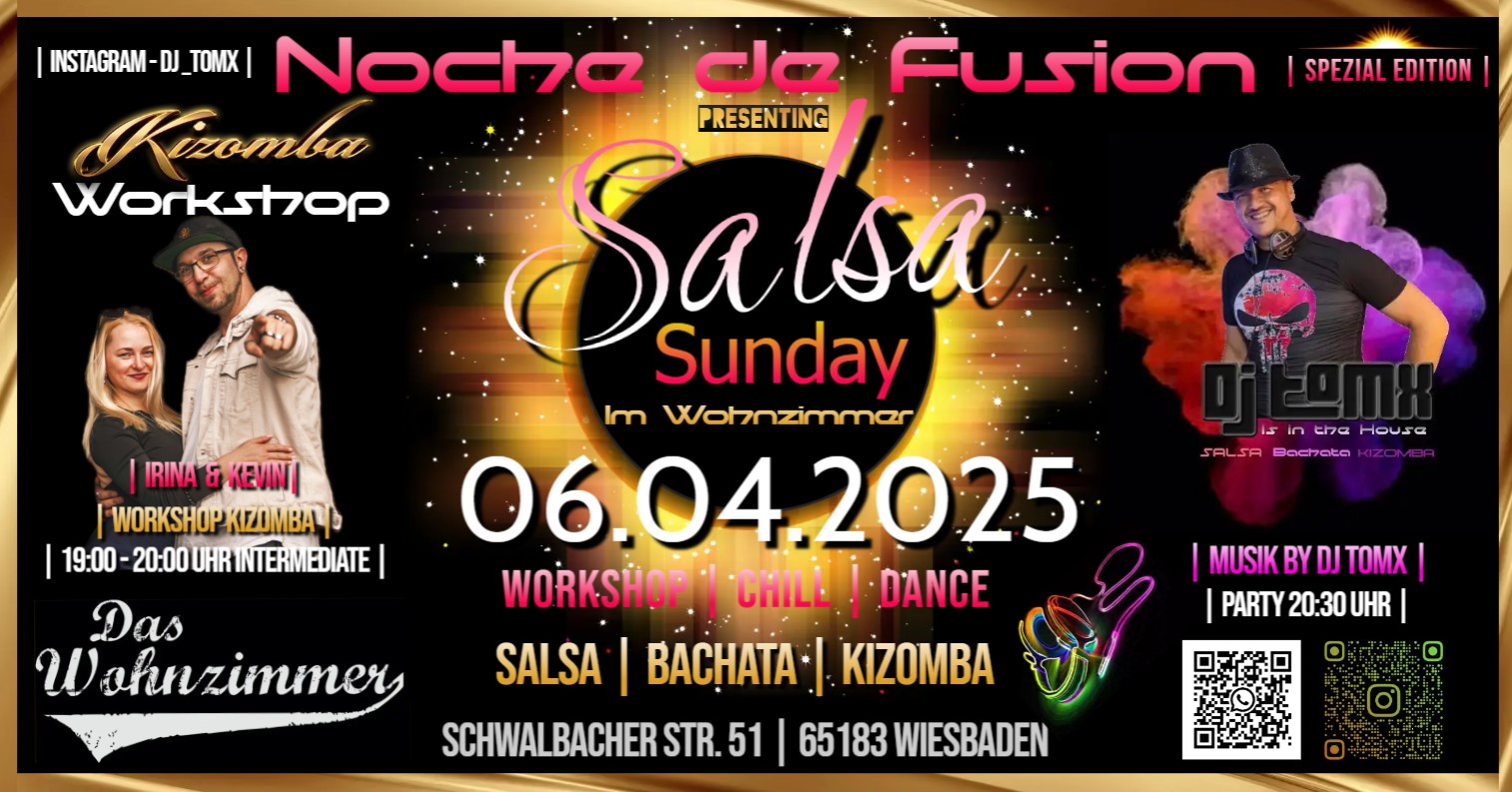 Salsa Sunday - Im Wohnzimmer Wiesbaden Kizomba Workshop Salsa, Bachata, Kizomba Party