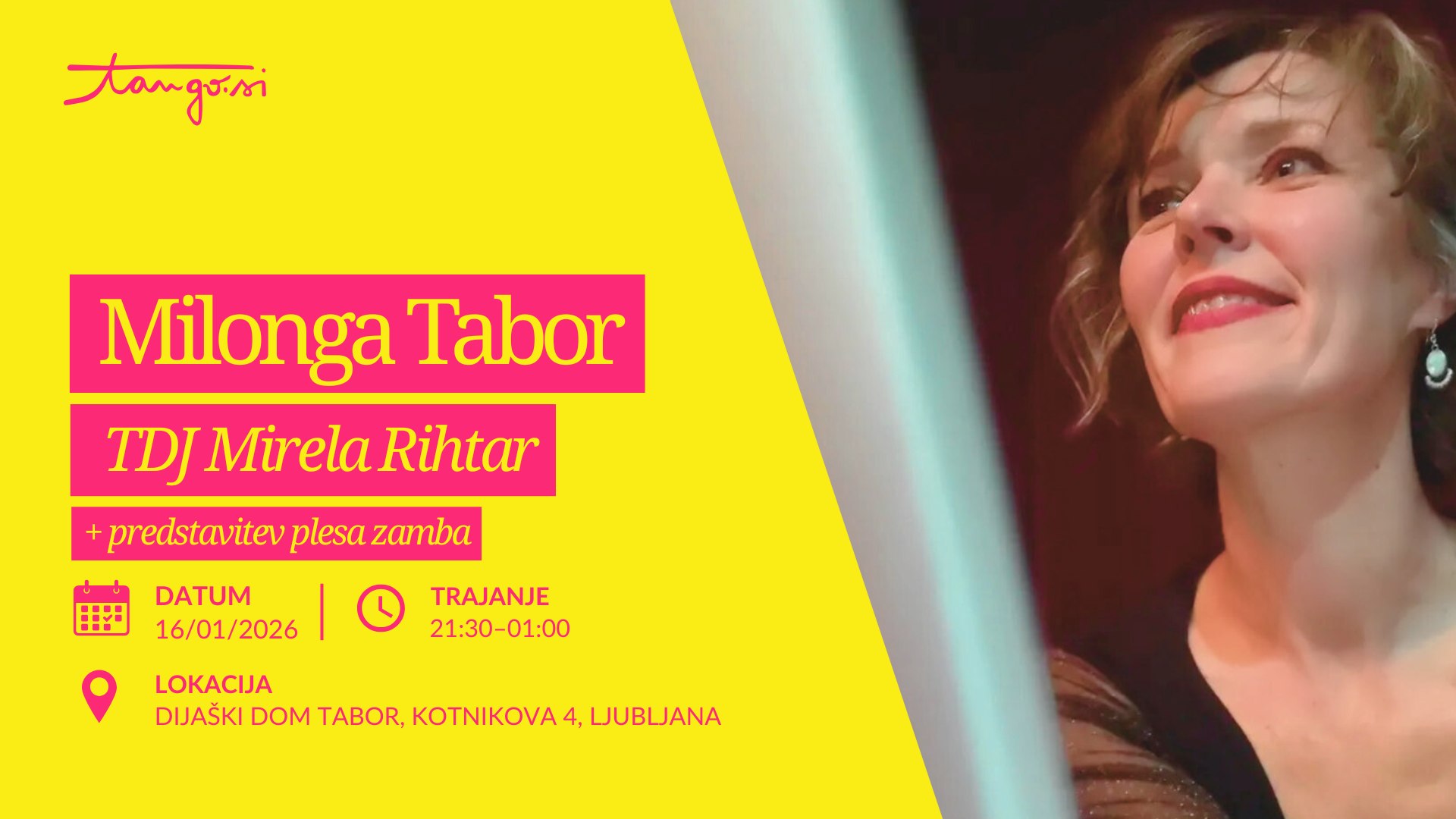 Milonga Tabor: TDJ MIRELA RIHTAR