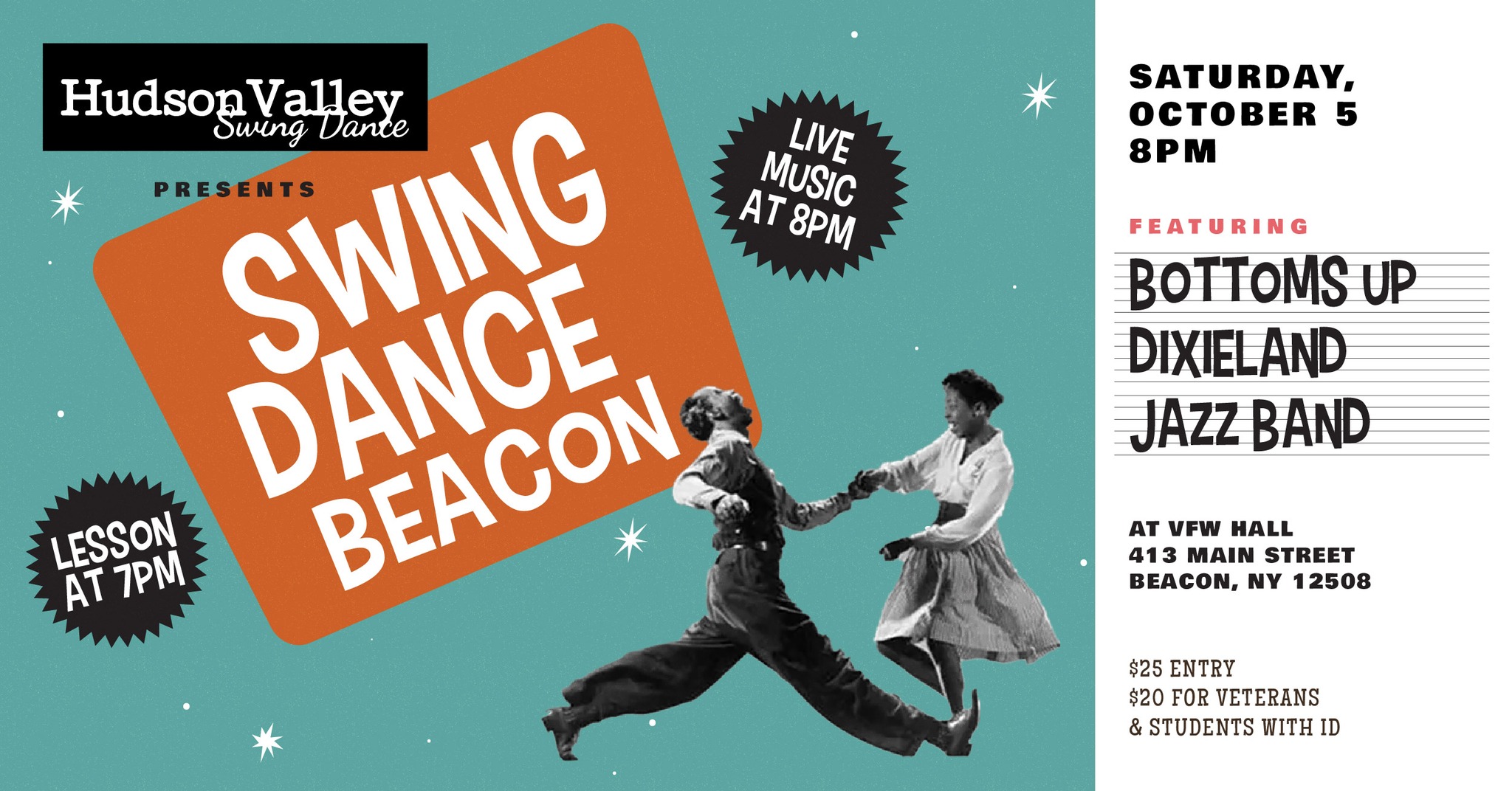 NEW Swing Dance Beacon w Bottoms Up Dixieland Jazz Band