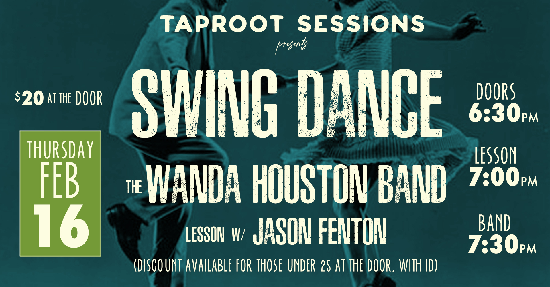 TapRoot Swing Dance w the Wanda Houston Band and Jason Fenton