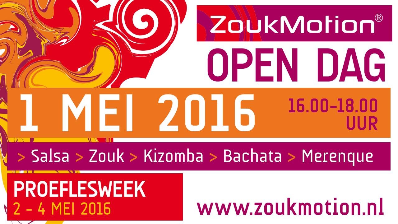 Open Dag ZoukMotion Salsa Zouk Kizomba Bachata Merengue Breda