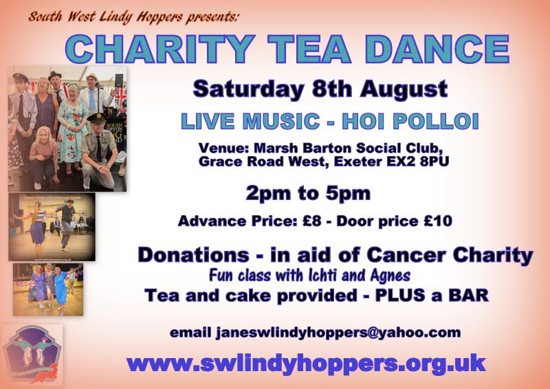 Tea Dance for Charity - Tickets now available