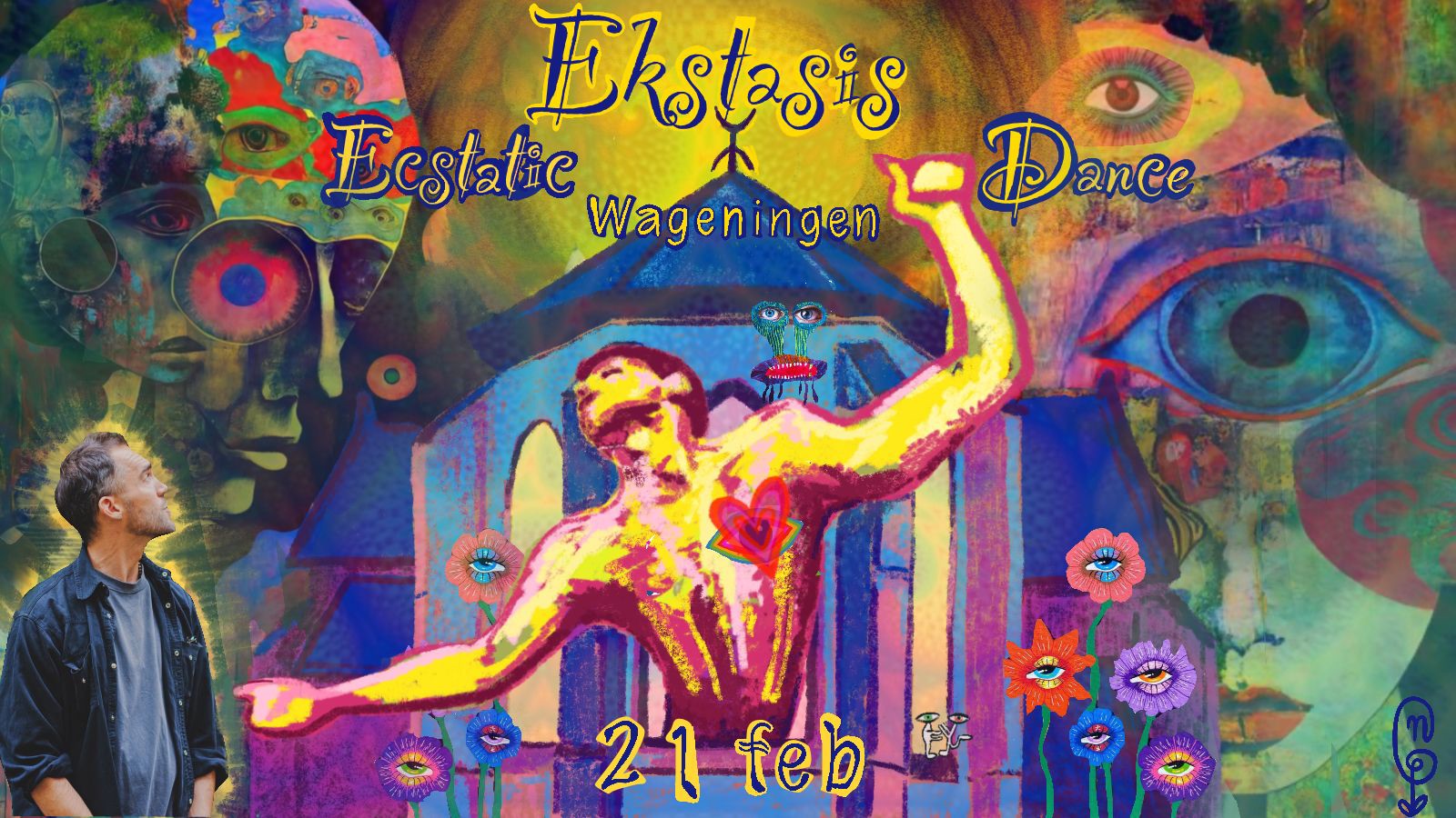 EKSTASIS & KATHARSIS, Ecstatic Dance in de Grote Kerk (Wageningen) with DJ Yarl & Liza Weald