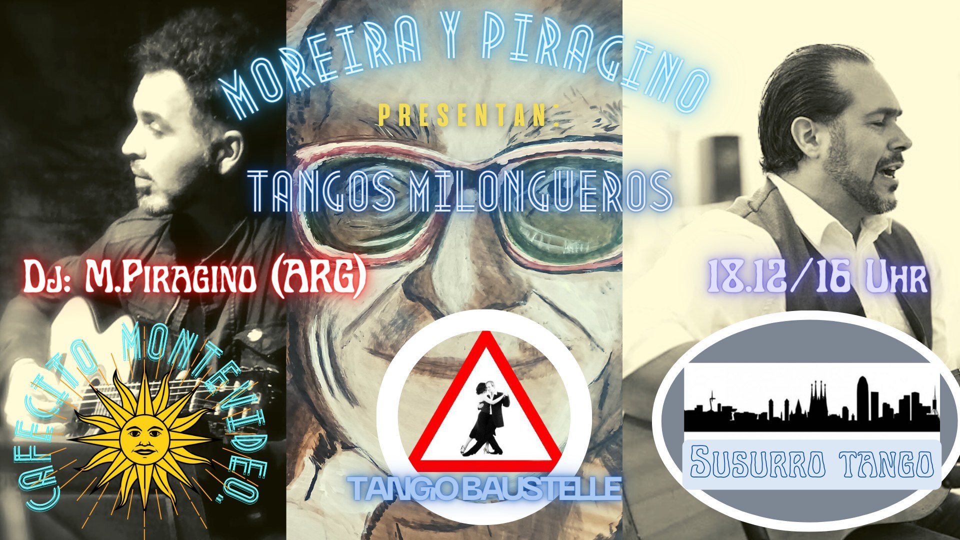 Cafecito Montevideo in Graz Tango Baustelle Cooperation Dj Piragino(ARG)LiveMusik "Moreira&Piragino"