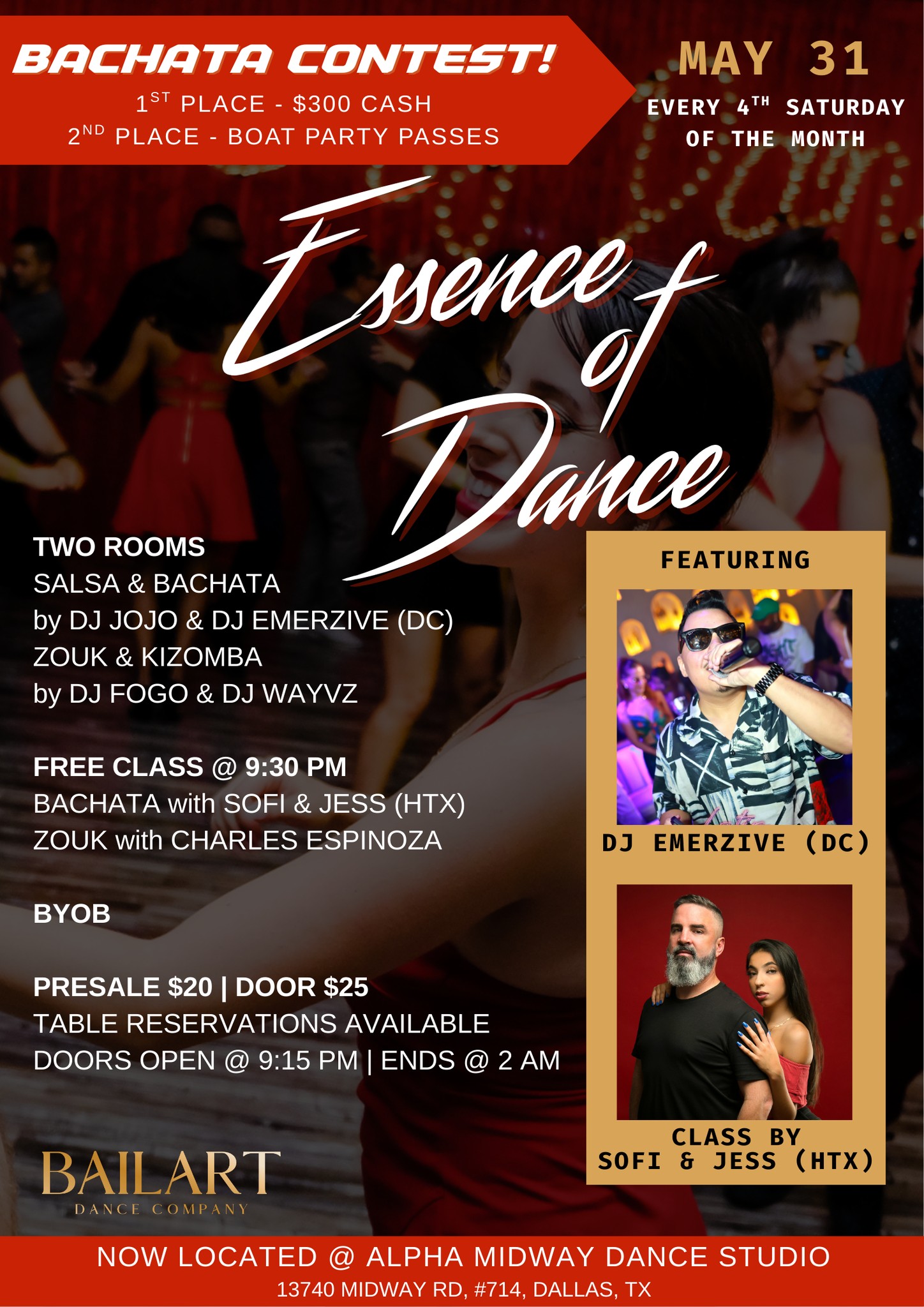 ESSENCE OF DANCE - $300 BACHATA CONTEST