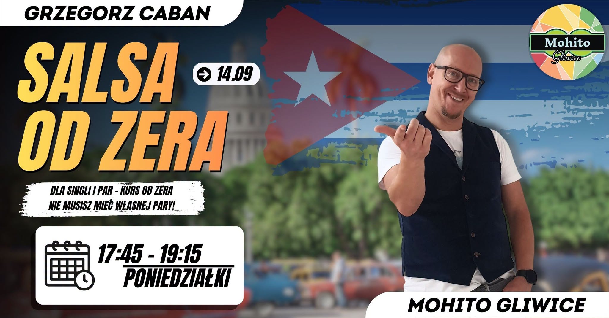 SALSA OD ZERA 💃🕺 Kurs tańca od zera w centrum Gliwic Mohito Gliwice