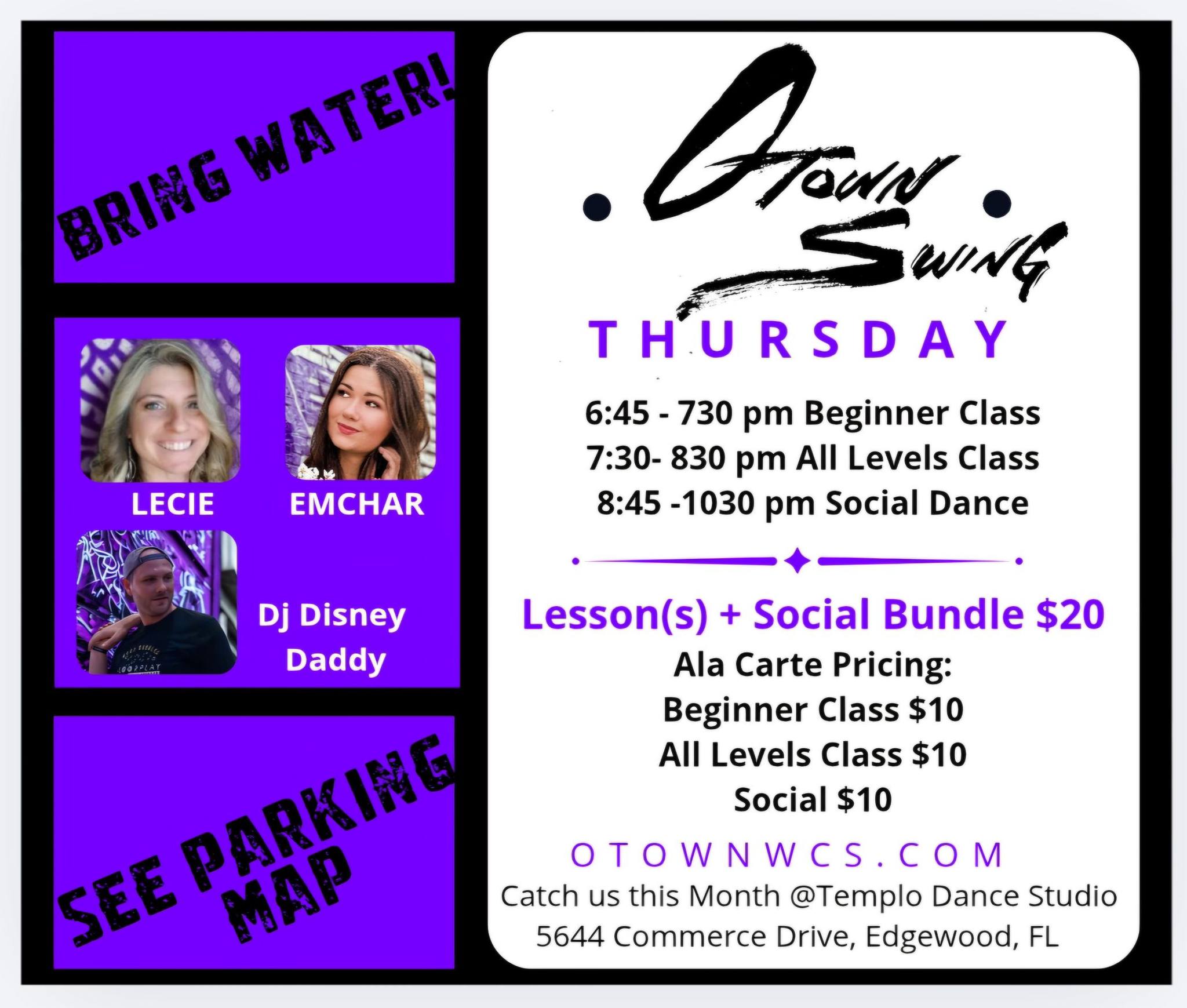 OTown Thursday Night West Coast Swing Class & Social Dance